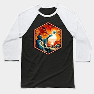 Dragon's Gambit: Retro Dungeon Master's Rol Baseball T-Shirt